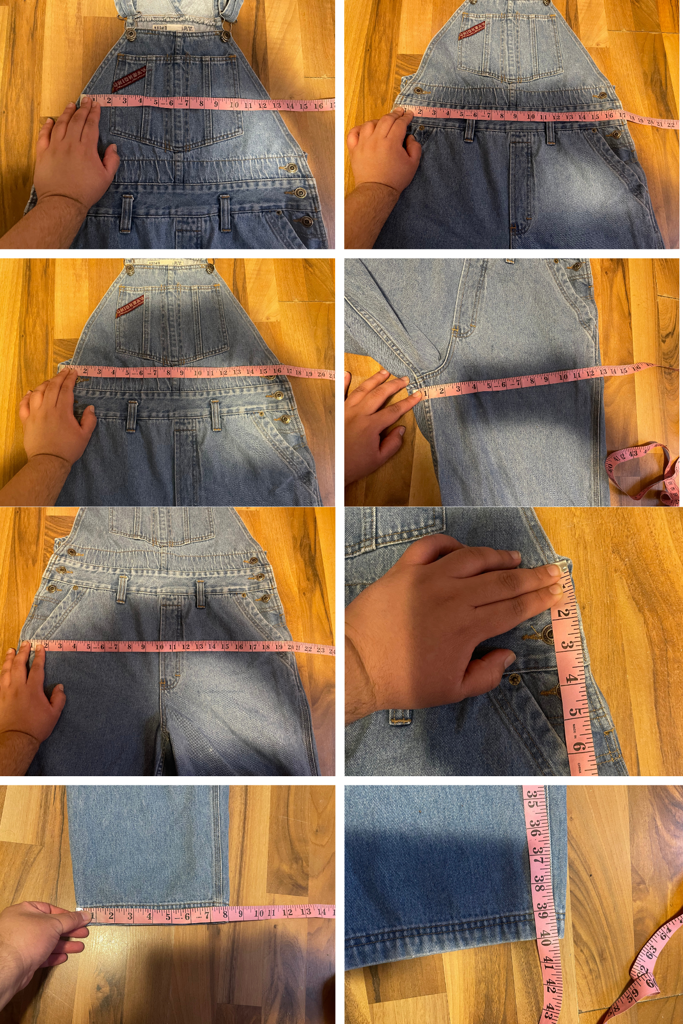 Vintage Light Wash UnionBay Denim Overalls Sz M