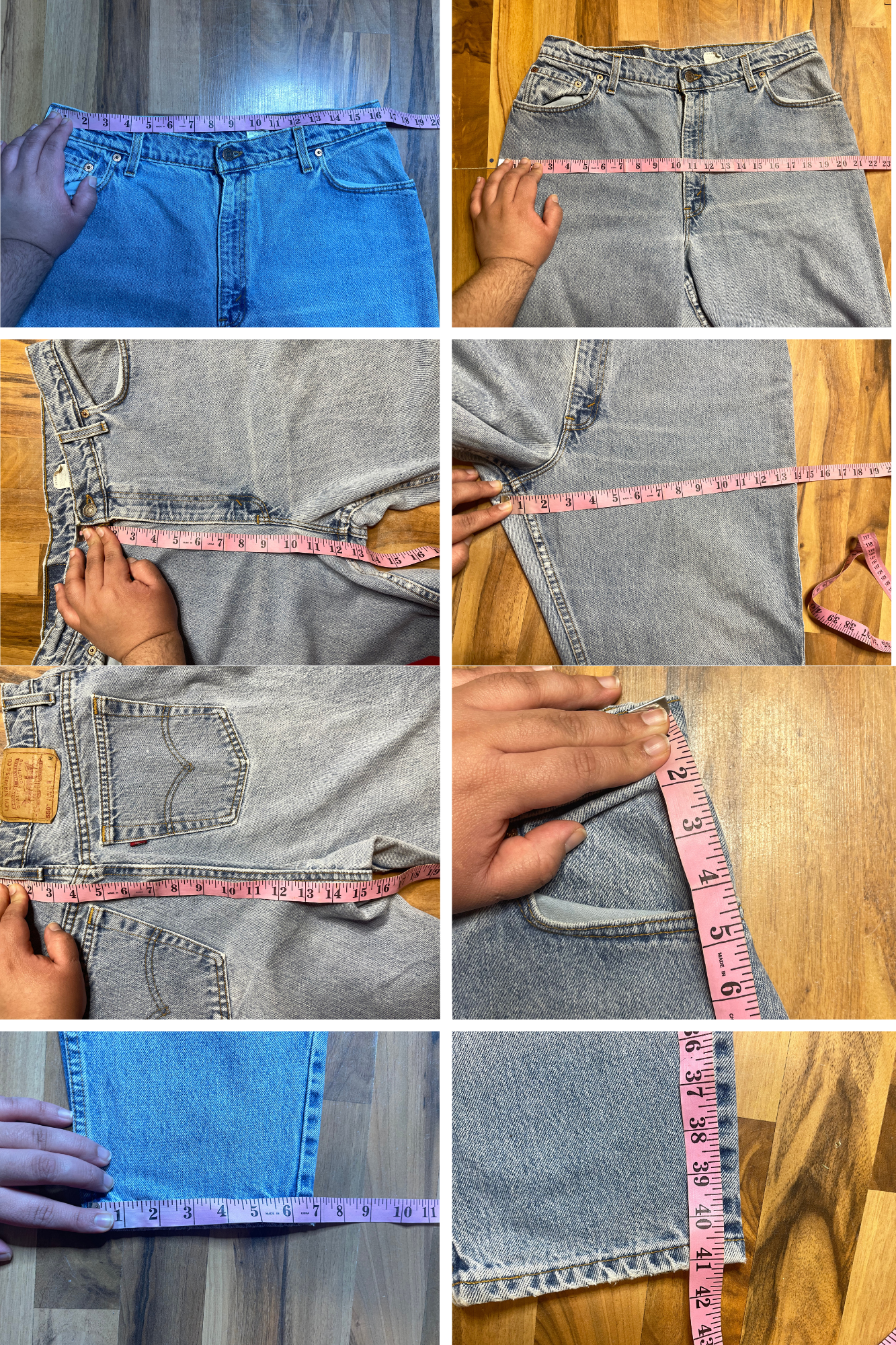 Vintage 90s Levi's 550 Light Wash Denim Jeans Sz 16 33in