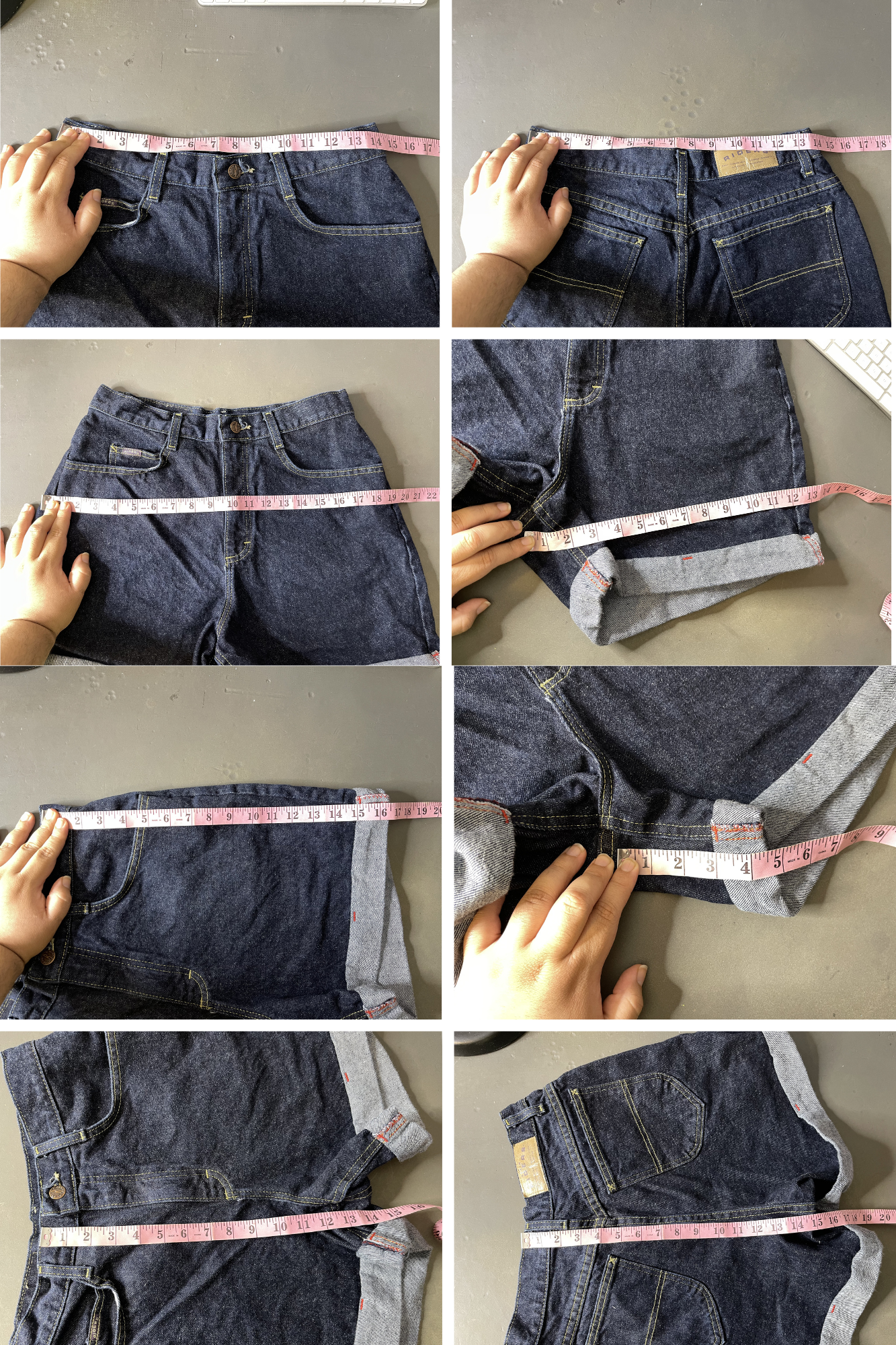 2000s Dark Wash Riders Denim Cuffed Mom Shorts Sz 12 28in