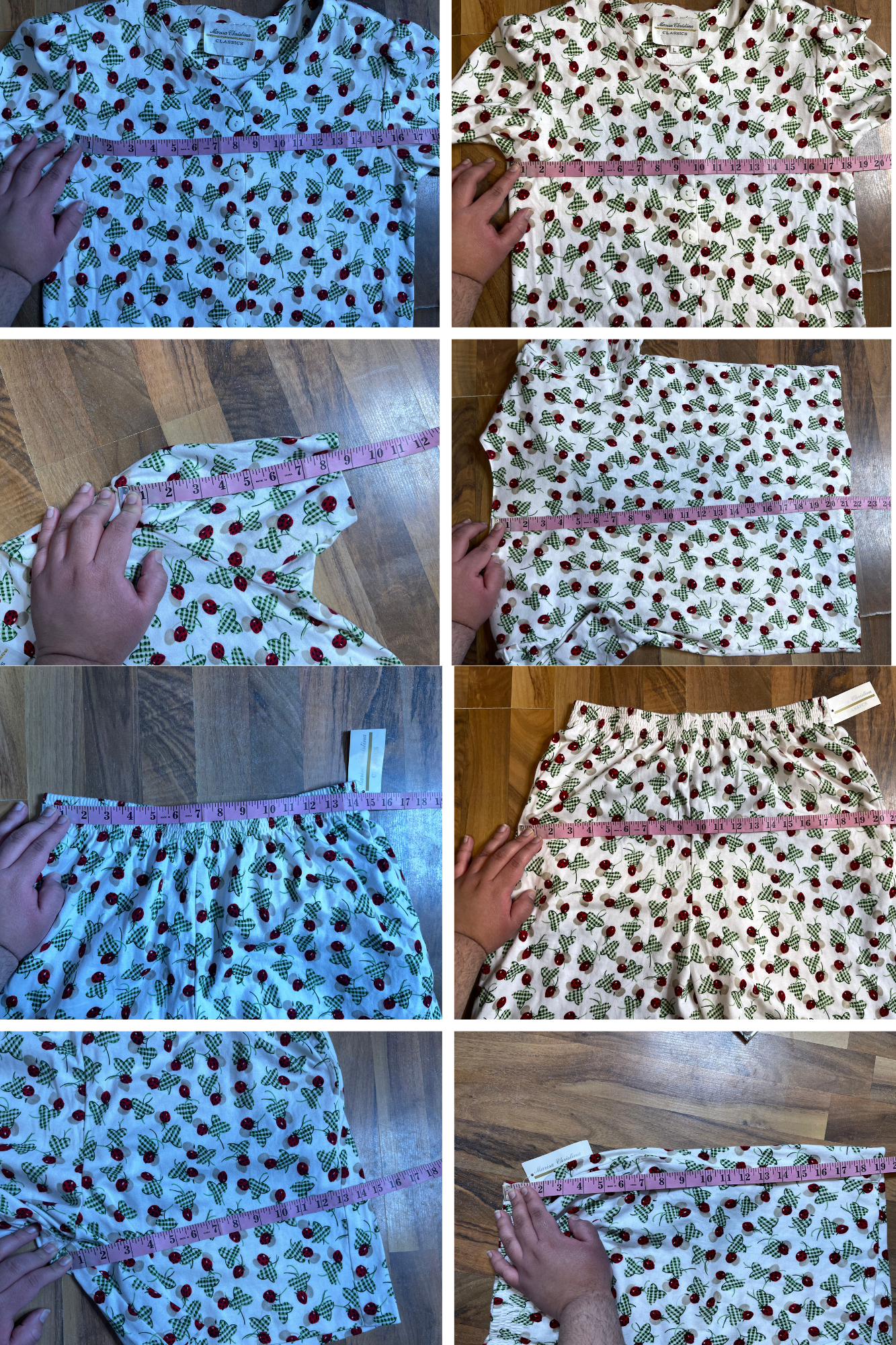 Vintage Deadstock Lucky Strawberry Top & Shorts Set Sz L/XL