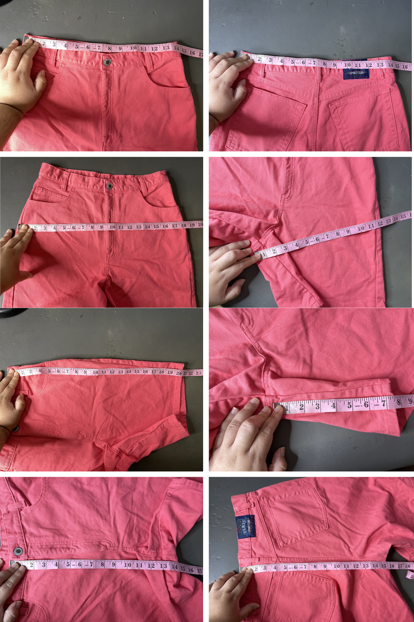 Vintage 90s Warm Pink High Waisted Bermuda Shorts Sz 11 28in