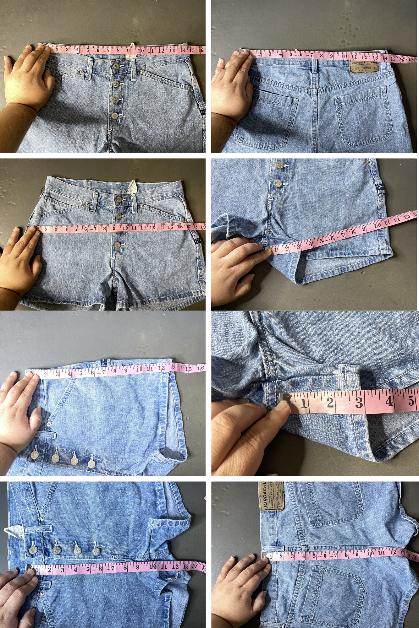 2000s Light Wash Jordache Button Fly Denim Shorts Sz 9/10 29in