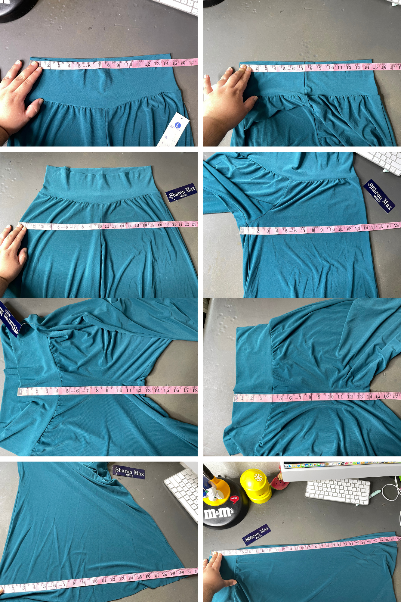 2000s Deadstock Teal Blue Gauchos Sz L/XL