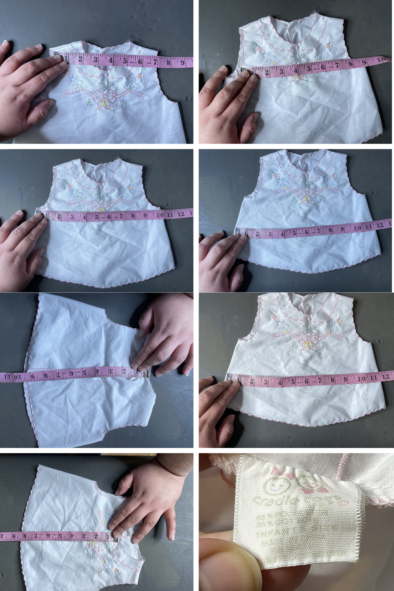 Vintage Sheer Embroidered Spring Bow Bird Top/Dress Sz INF