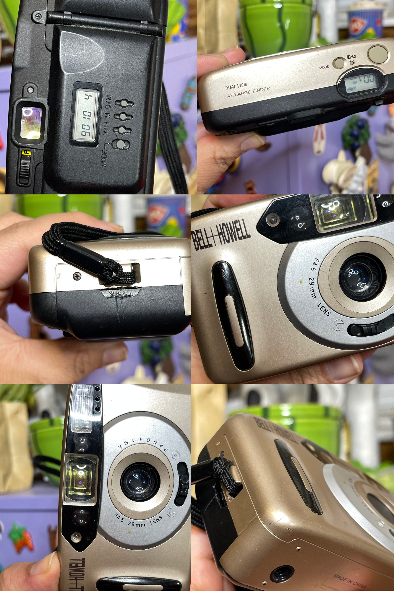 Bell + Howell Dual View Panorama Date 35mm Film Camera