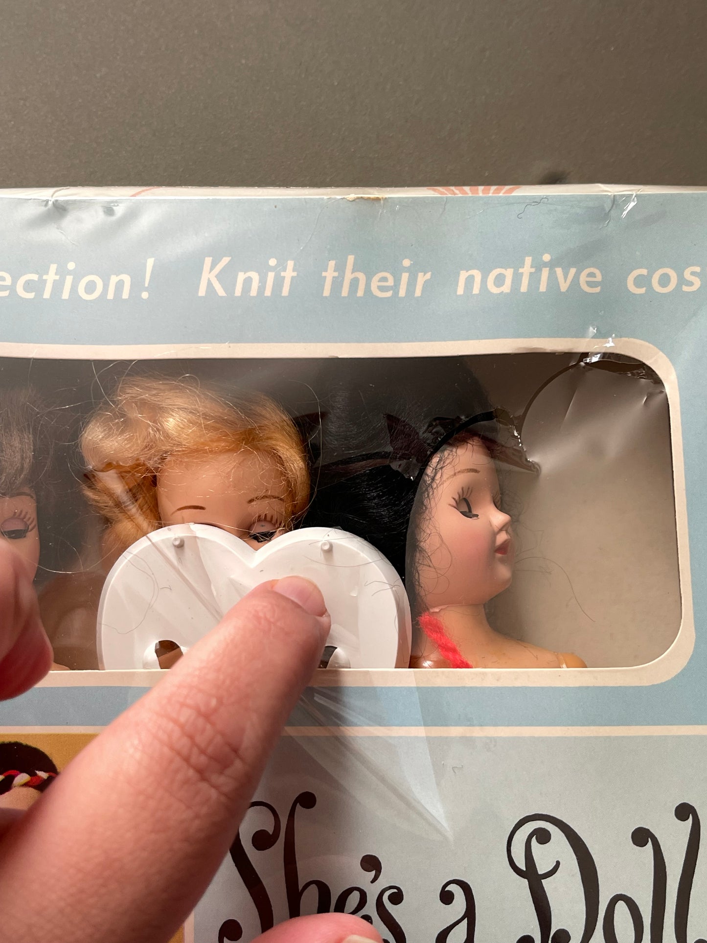 Vintage she's a doll by Betnat knit doll kit