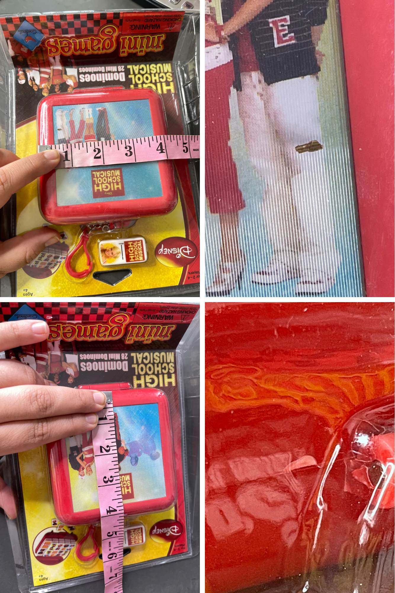 High School Musical Disney Dominoes Mini Game keychain