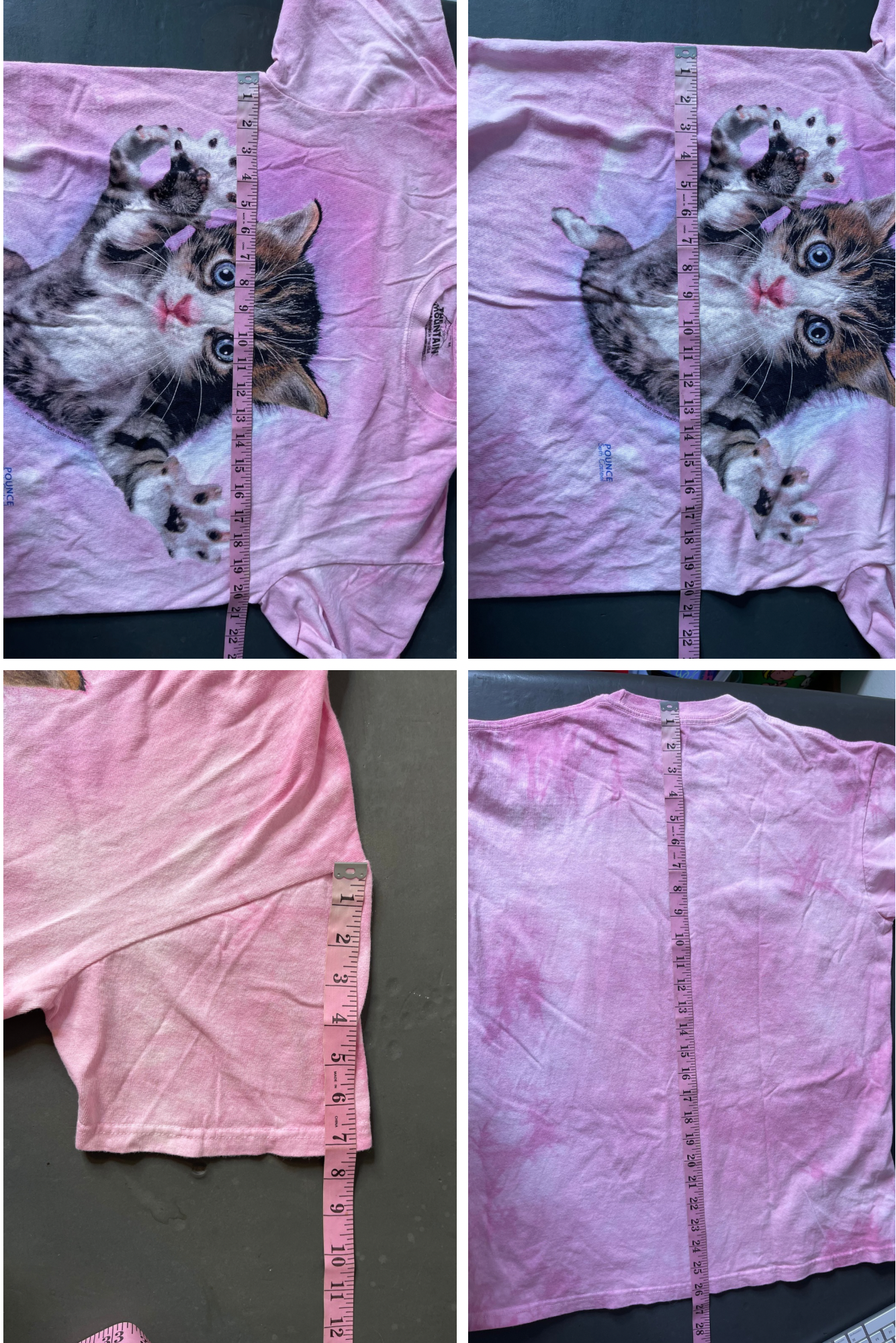 The mountain tie dye cat tee sz M