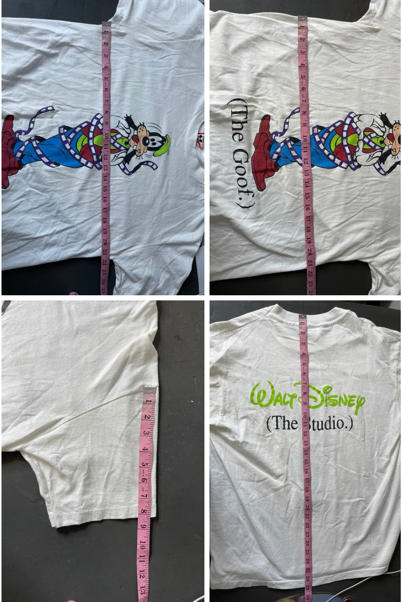 Vintage 90's Goofy film roll tee sz L/XL