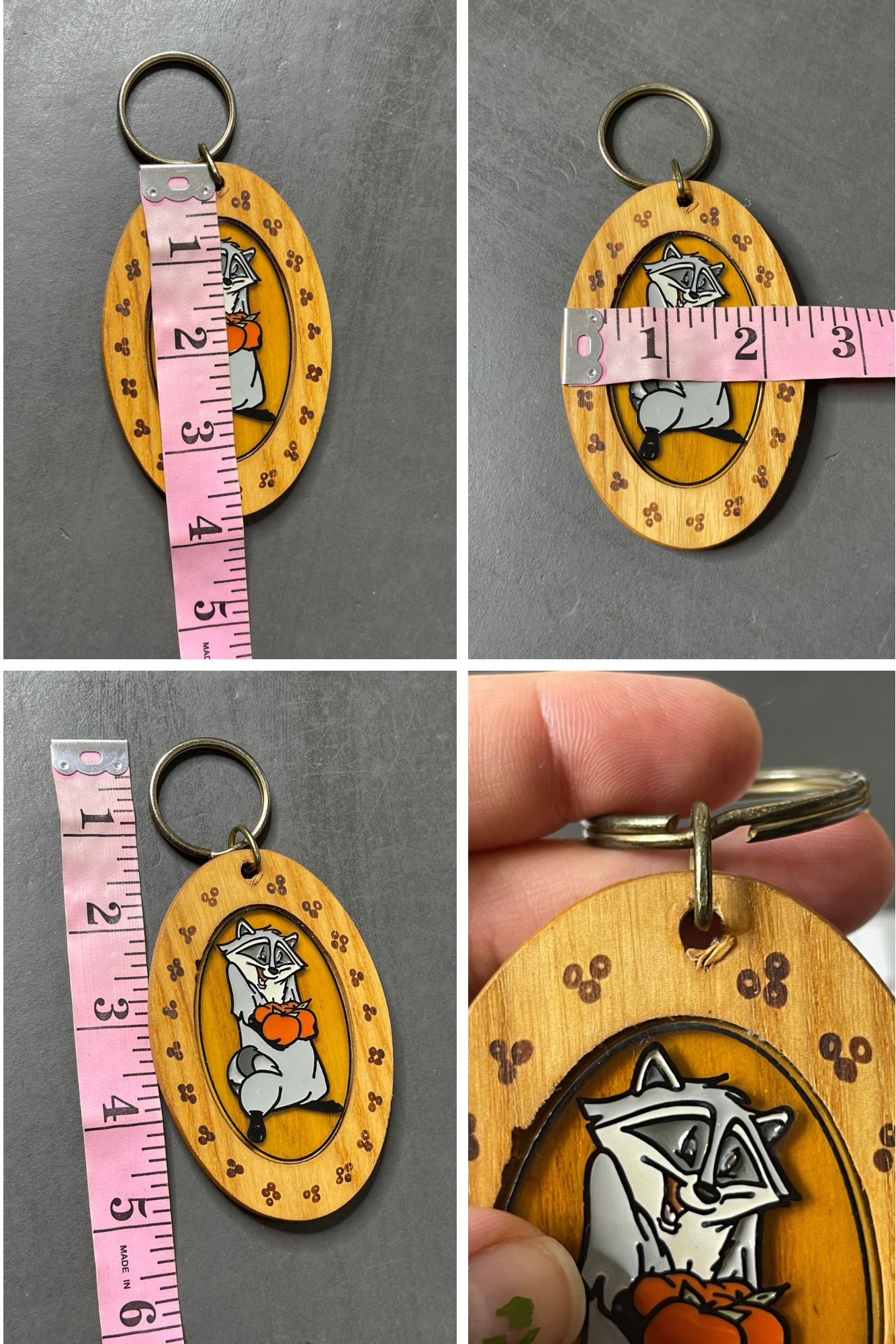 Vintage Meeko Keychain