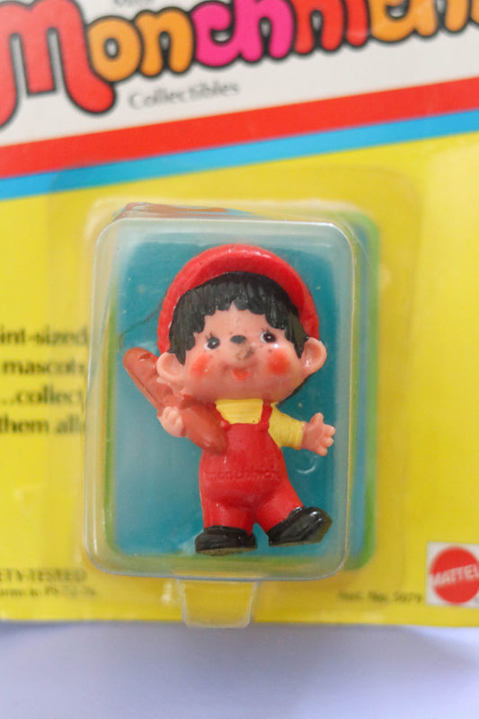 Vintage 80s Deadstock Monchhichi Collectible Trinket (Bread Boy)