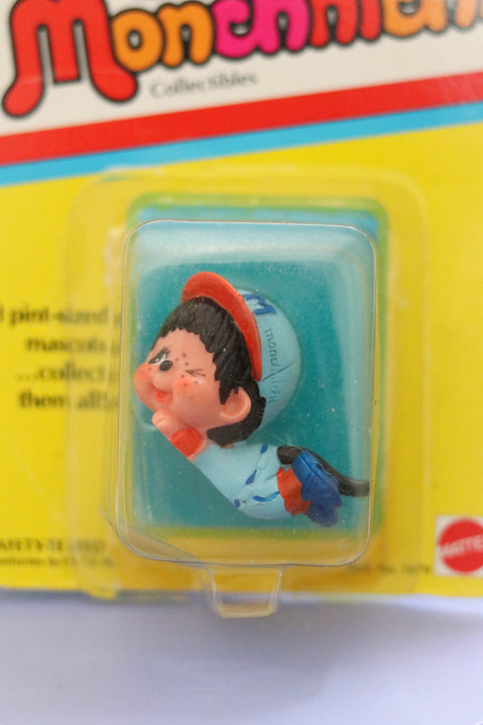 Vintage 80s Deadstock Monchhichi Collectible Trinket (Outfielder)