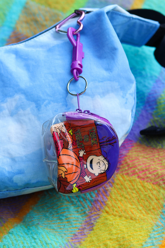 Vintage 2000s Linus Trick Or Treat Halloween Keychain Pouch