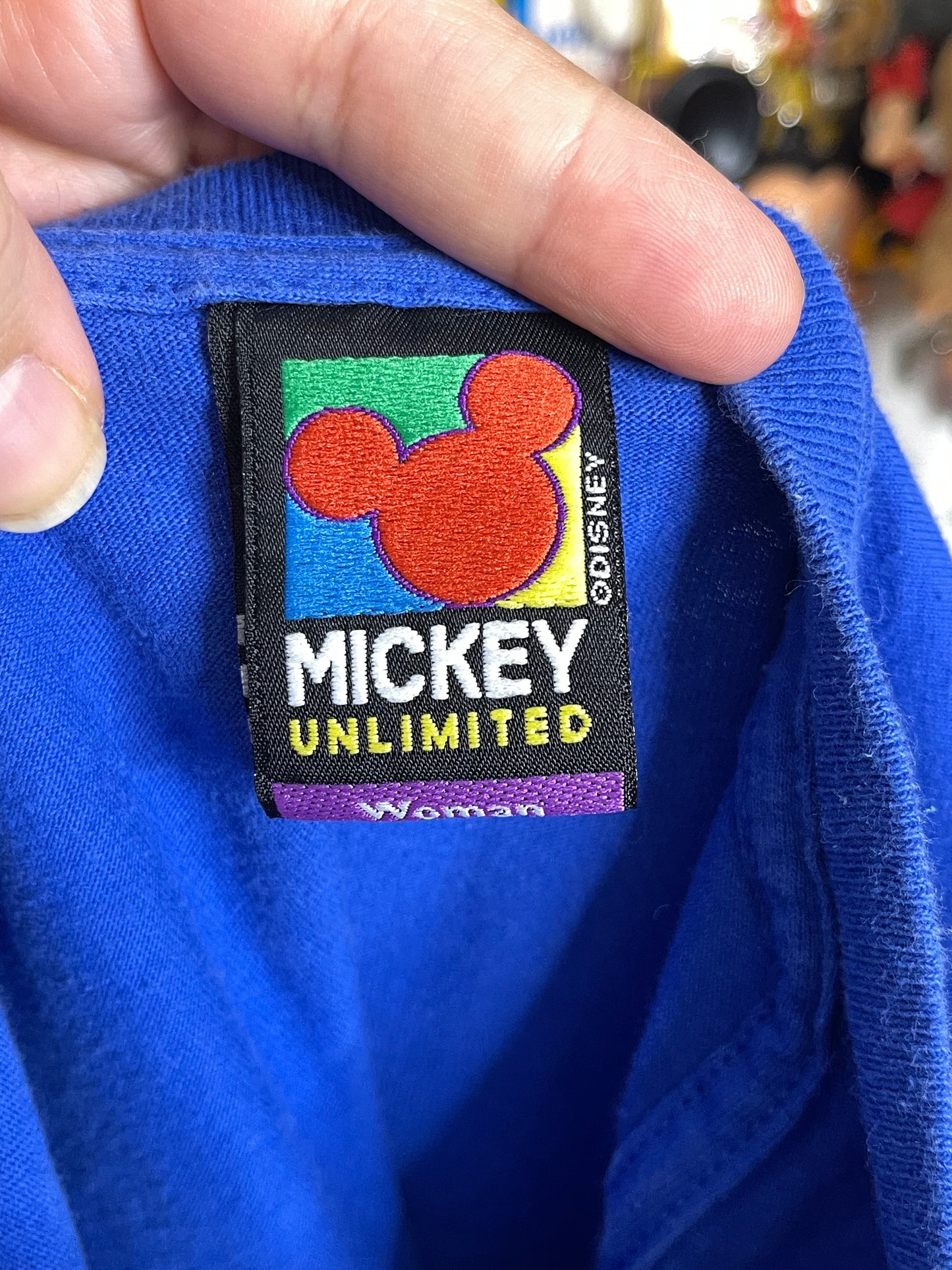 Vintage Mickey & Minnie Mouse Stamp Graphic Tee Sz XL