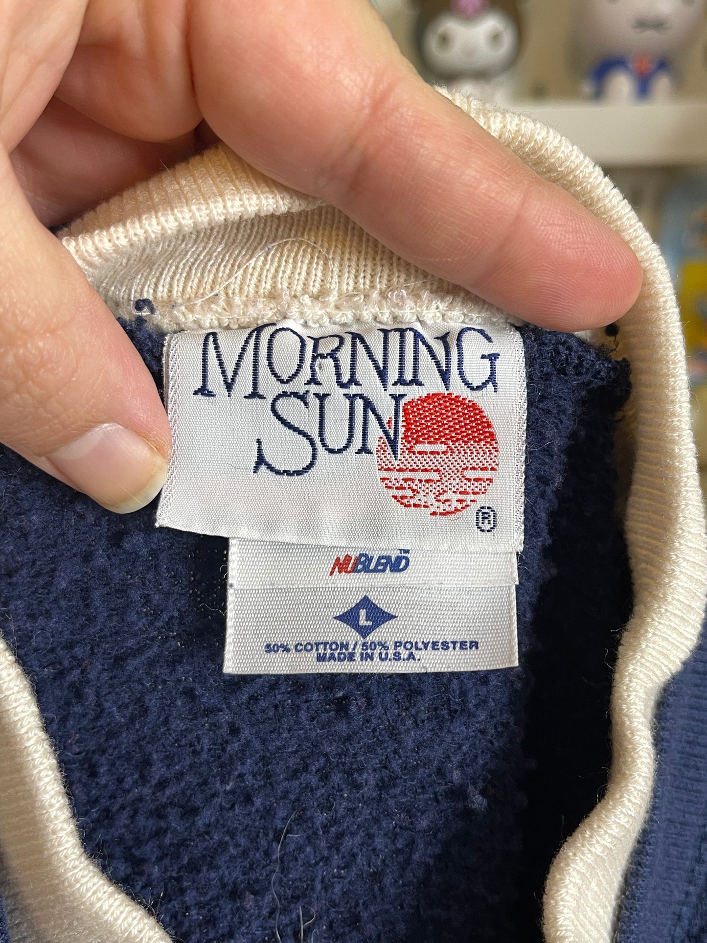 90s Fall Field Mouse Graphic Crewneck Sweater Sz L