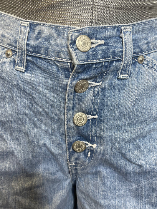 2000s Light Wash Jordache Button Fly Denim Shorts Sz 9/10 29in