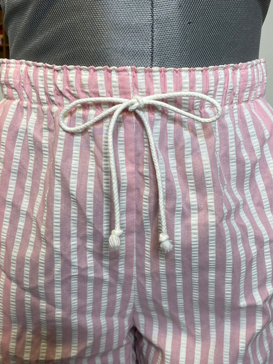 Vintage Retro Pink Striped Boxer Shorts Size L/XL