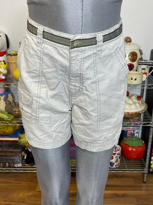 2000s Sporty Columbia Khaki Hiking Cargo Shorts Sz 28in
