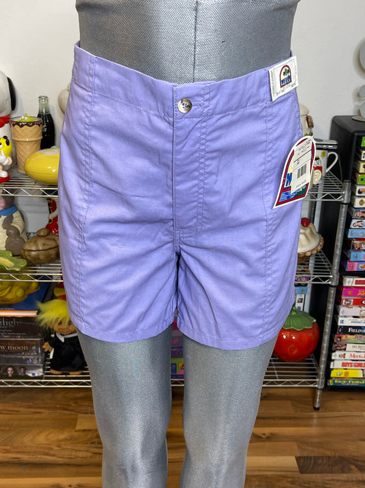Vintage Deadstock Purple Cotton Shorts Sz L/XL