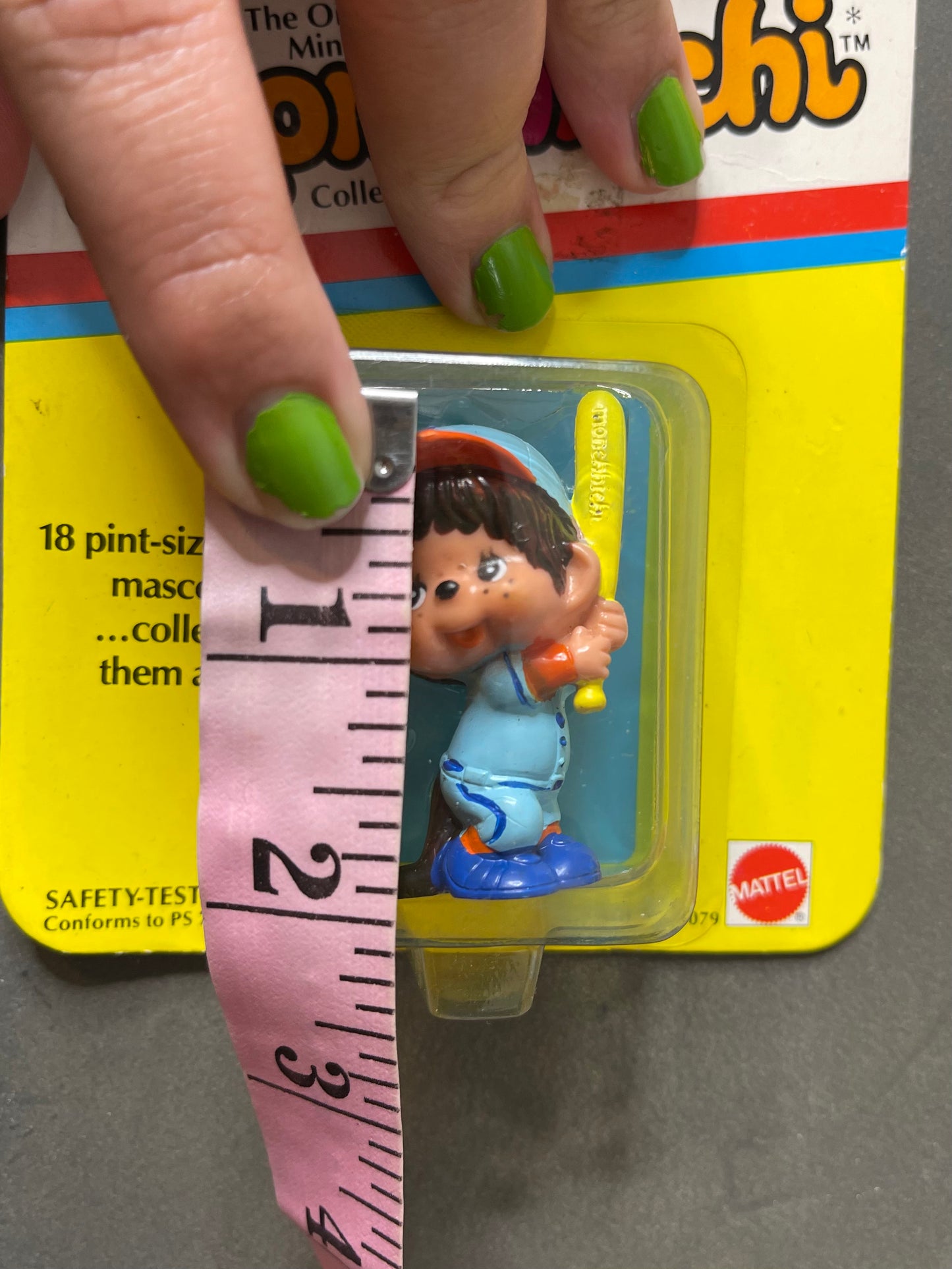 Vintage 80s Deadstock Monchhichi Collectible Trinket (Batter A)