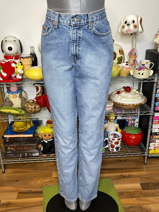 Vintage Deadstock Light Wash Calvin Klein High Waisted Denim Jeans Sz 10 29in