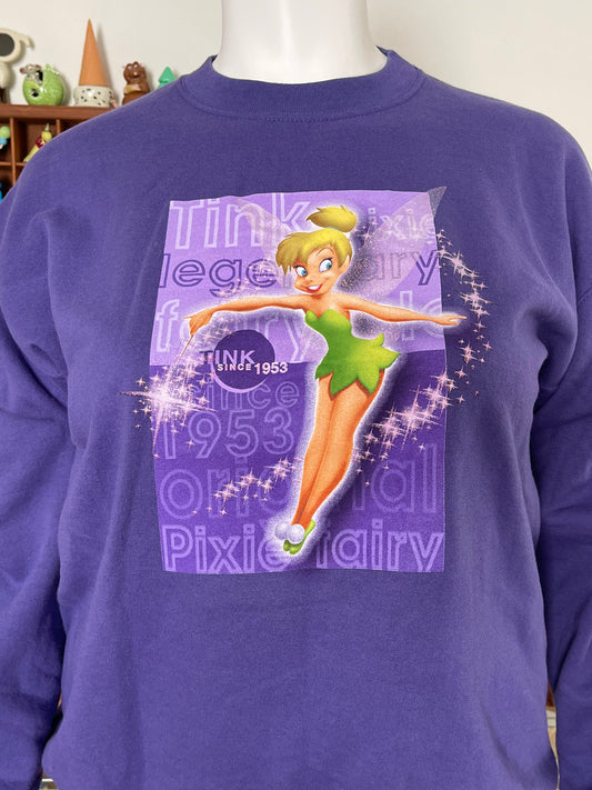 2000s Tinkerbell crewneck sweater sz L