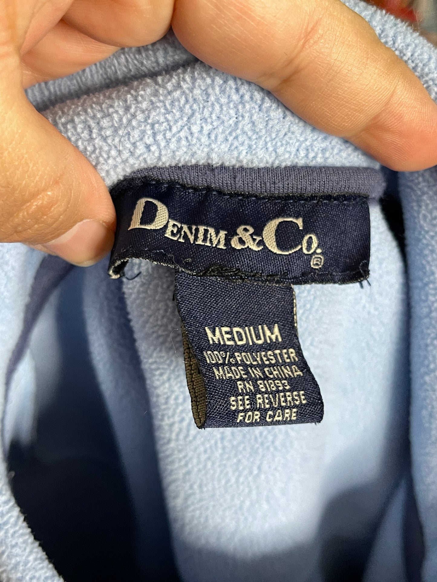 2000s velour plush & fleece trim jacket sz M