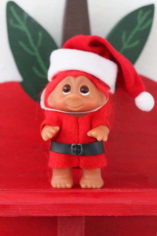 Vintage 80s Santa Helper Dam Troll