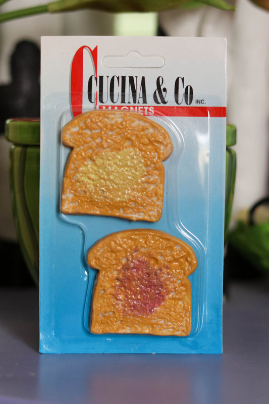 2000s Deadstock Butter & Jelly Toast Magnets