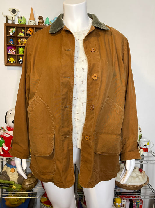 Vintage Golden Brown Barn Coat Sz XL