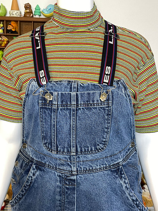 Vintage 90s L.A Blues Denim Overalls Sz L/XL