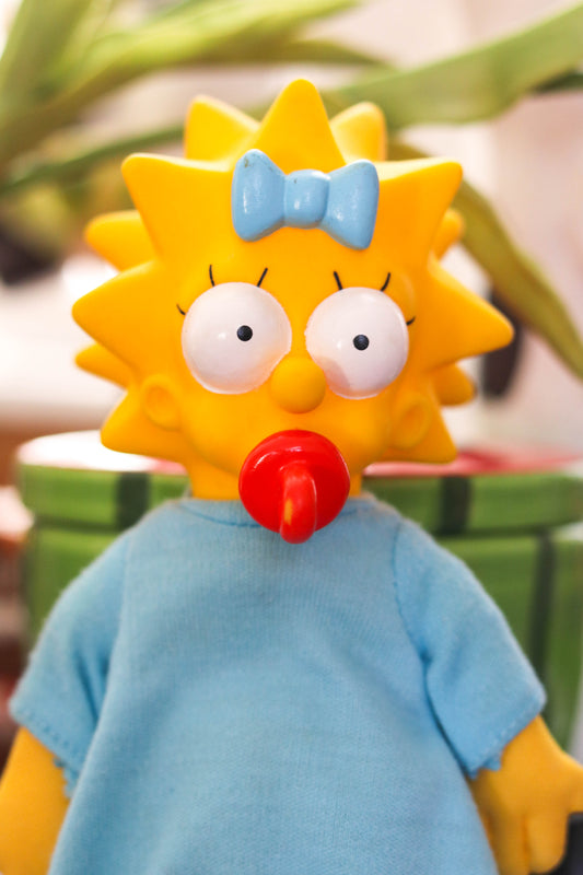 Vintage 90s Maggie Simpson Plush