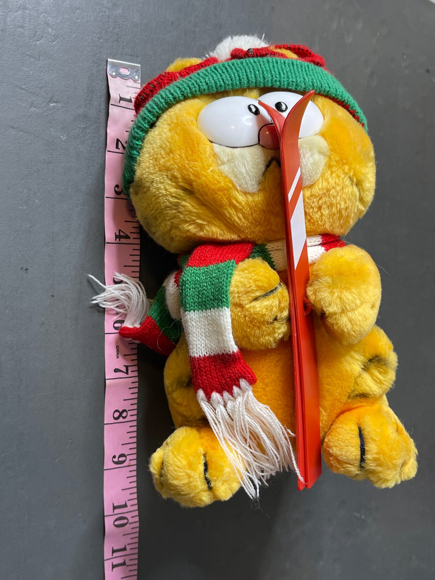 Vintage 80s Garfield Winter Ski plush