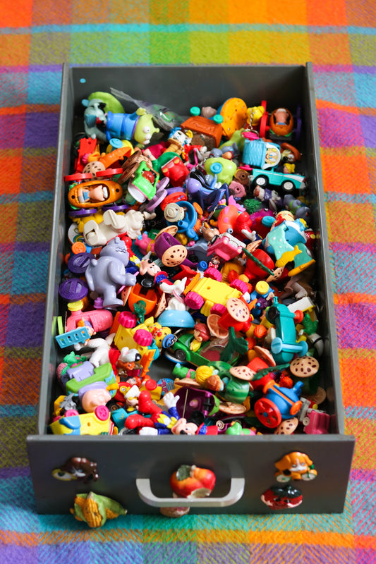 Vintage Junk Drawer Trinkets Bag