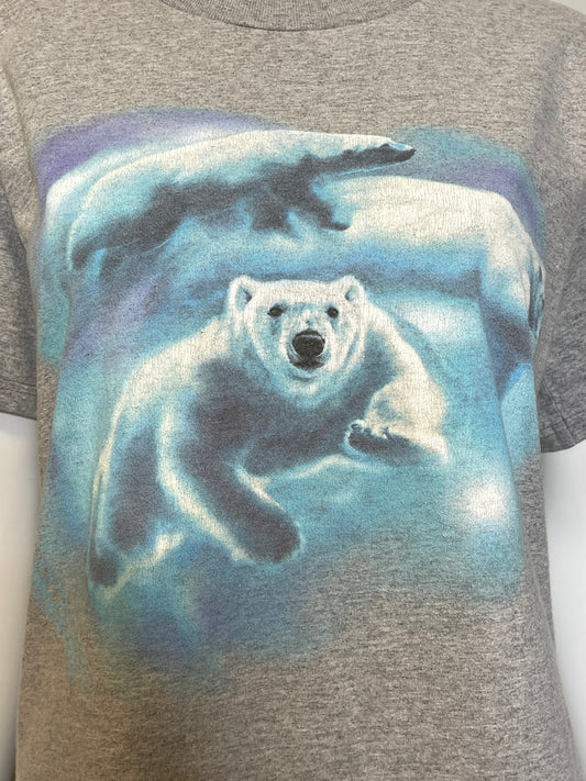Vintage Sea World Polar Bear Graphic Tee Sz M