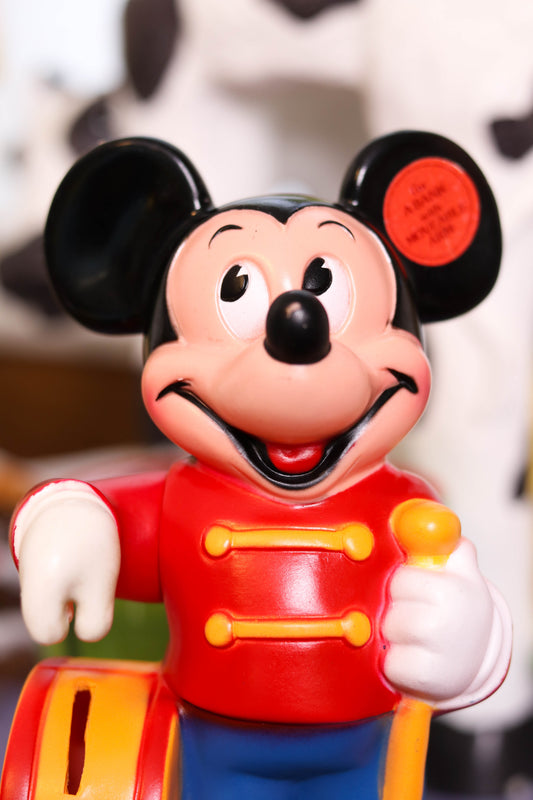 Vintage Mickey Mouse Marching Band Coin Bank