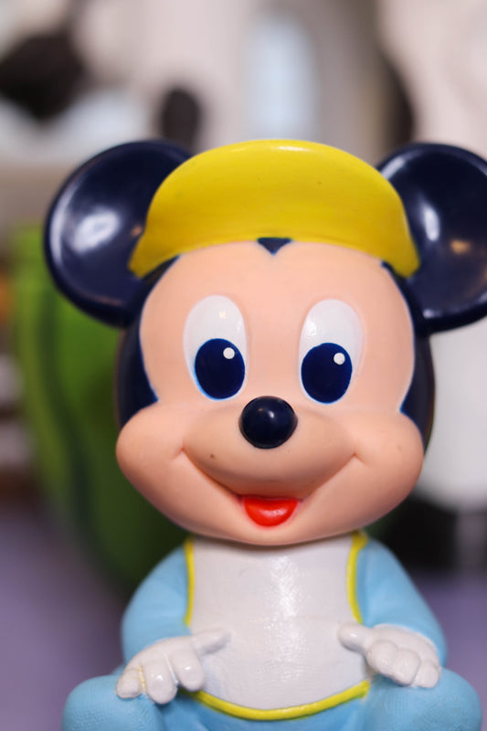 Vintage Baby Mickey Mouse Squeaky Toy (A)
