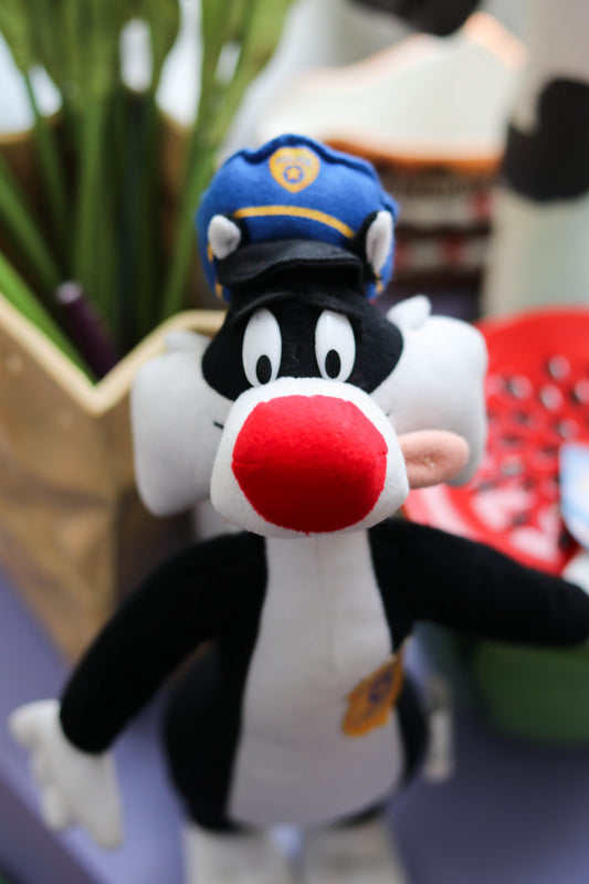 Vintage 2000s Police Officer Sylvester Deadstock Plush