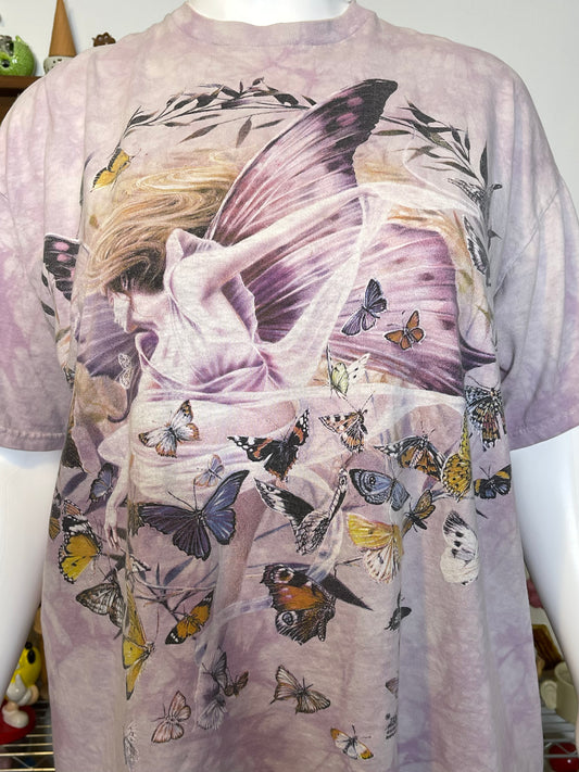 Vintage 2000s Revelation Fairy Tie-Dye Graphic Tee Sz XXL