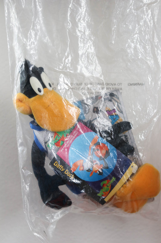 Vintage 90s Space Jam Daffy Duck Deadstock Plush