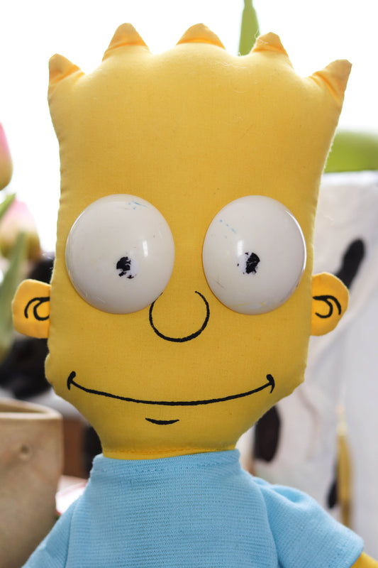 Vintage 90s Jumbo Bart Simpson 18in Plush