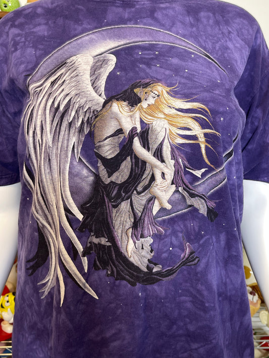 2000s Moon Dreamer Fairy Tie-dye Graphic Tee Sz XXL