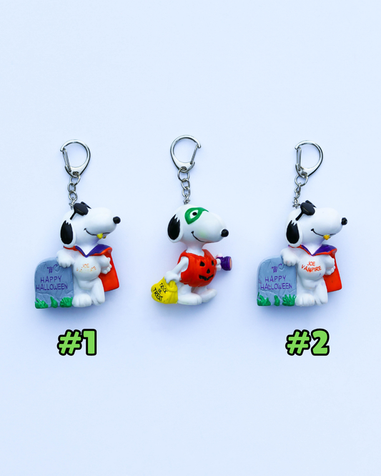 Vintage Snoopy Halloween Upcycled Keychains