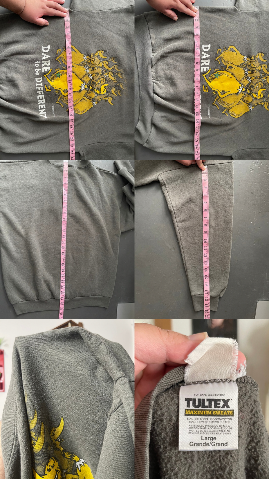 90s Dr. Seuss crewneck sweater sz L