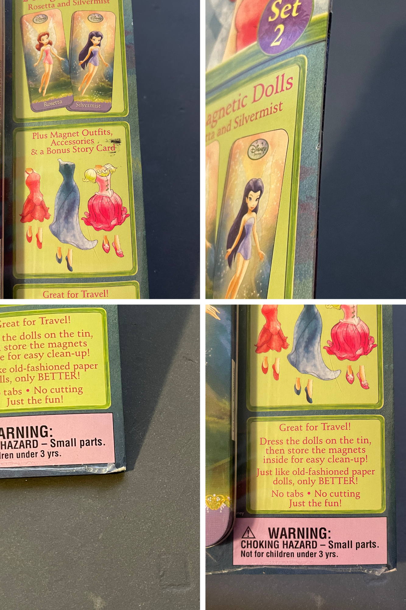 New Disney Fairies Magnetic Paper Dolls Collector's Series