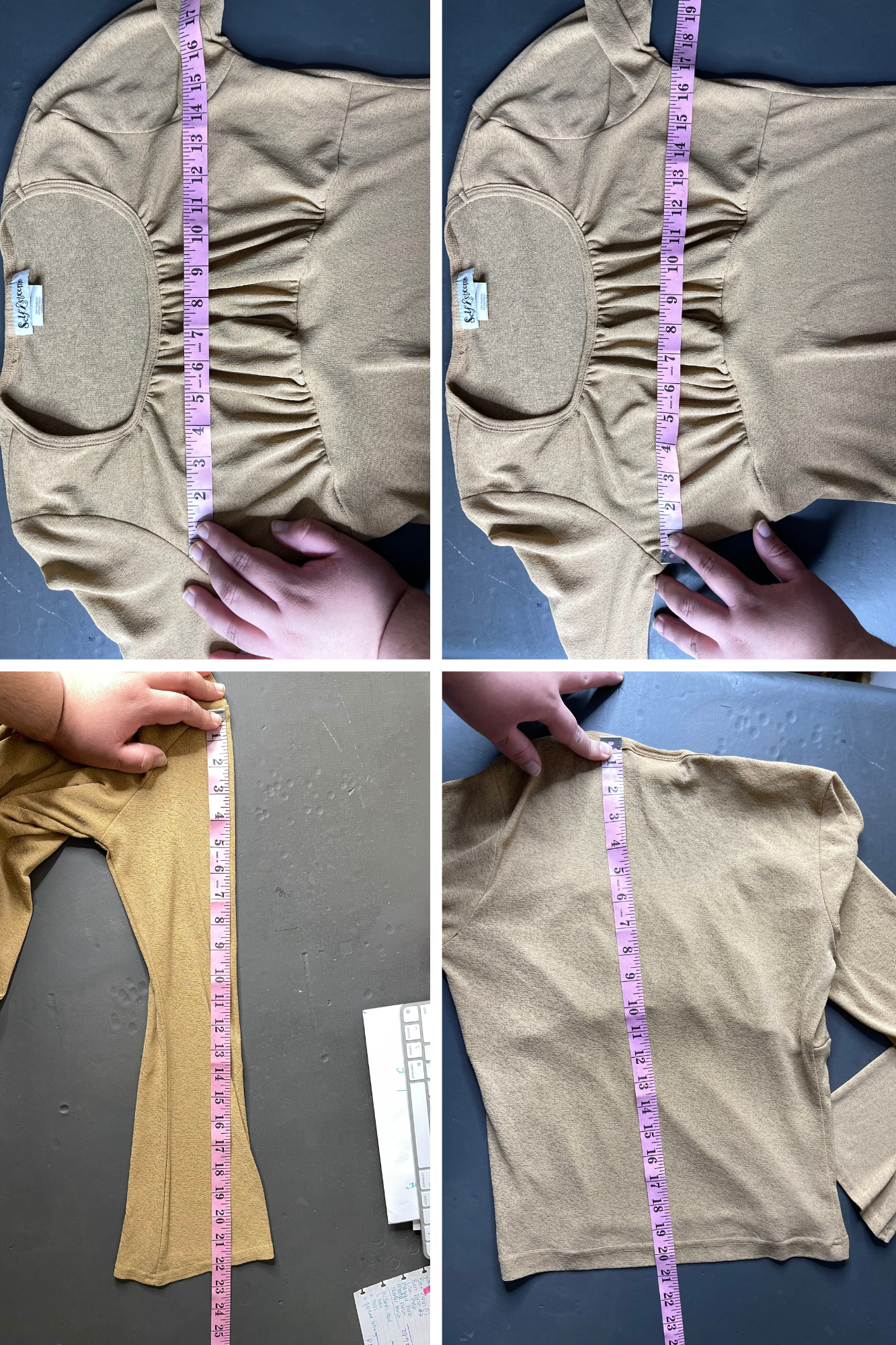 2000s Self Esteem Mirco Mesh Wide Sleeve Top Sz L