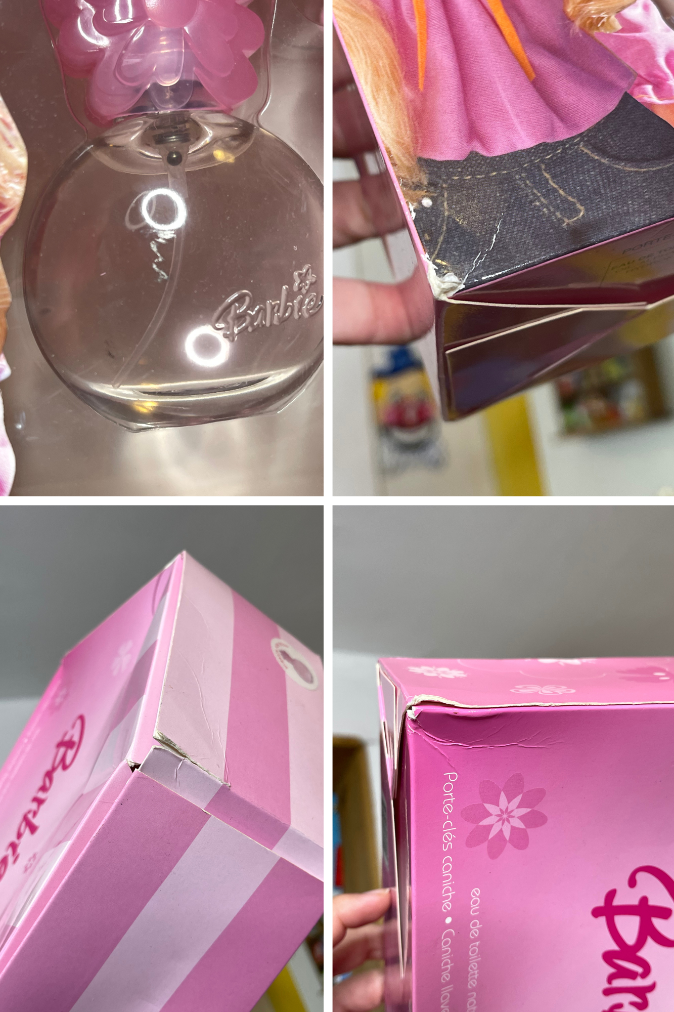 Vintage 2000s Barbie Eau De Toilette + Poodle Keychain Set