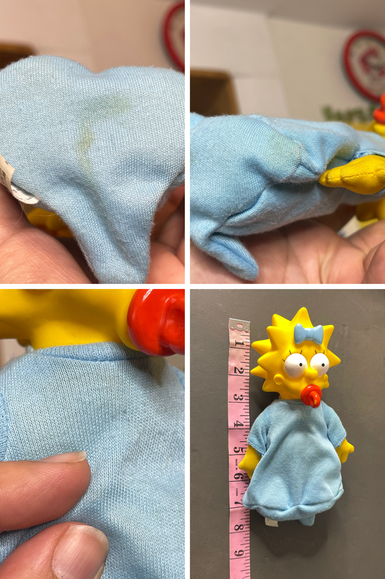 Vintage 90s Maggie Simpson Plush