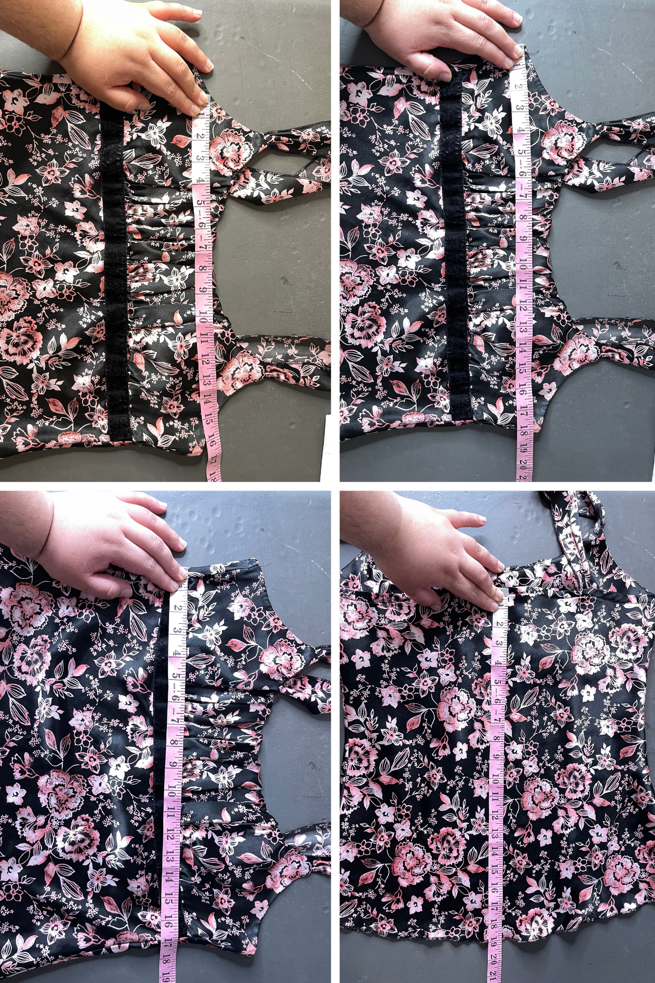 2000s black and pink floral milkmaid top sz L