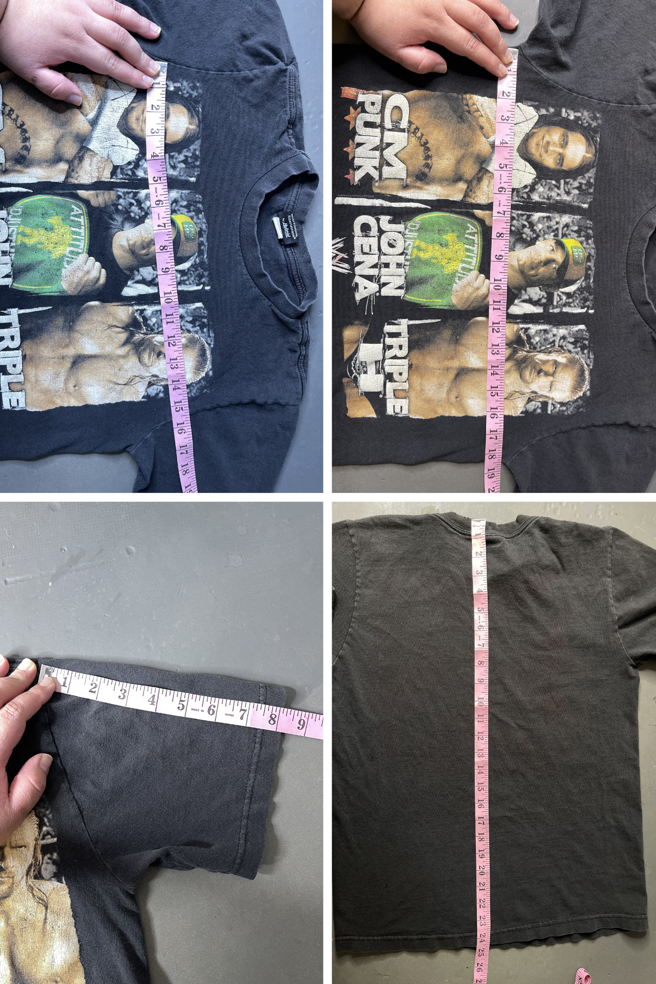 2008 WWE John Cena Kids Graphic Tee Sz L